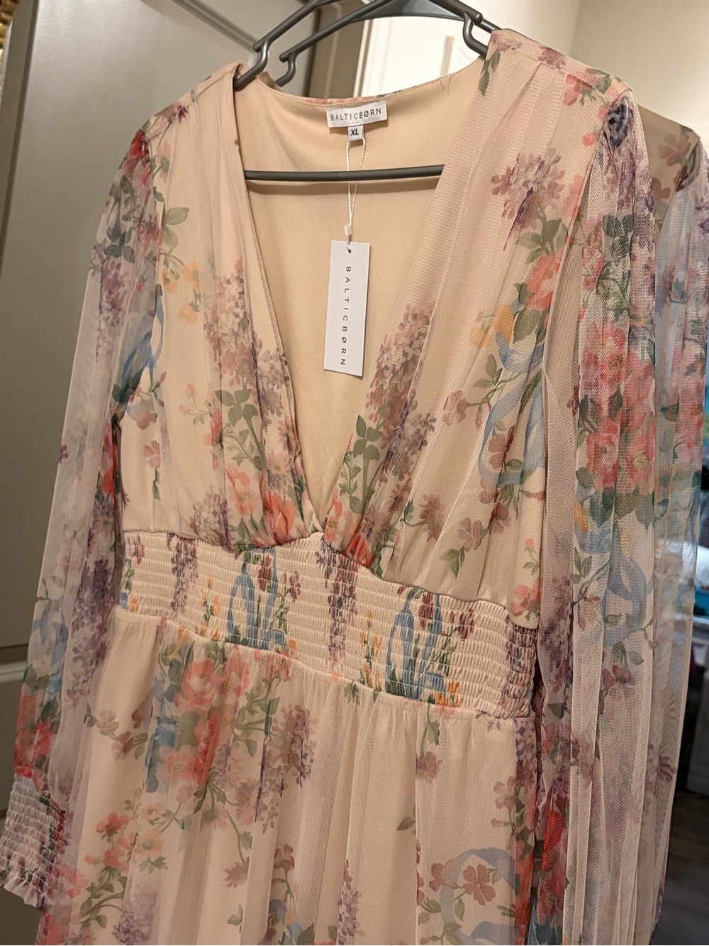 Baltic Born Blush Tulle Maxi Dress - Picture 3 of 5